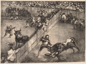 Bölünmüş Halkada Boğa Güreşi by Francisco de Goya