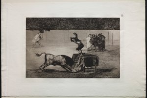 Boğa Güreşi: Aynı Yüzükteki Bir Başka Çılgınlığı by Francisco de Goya