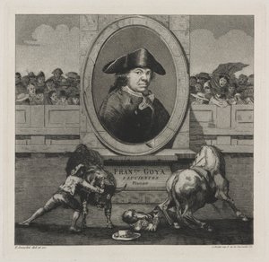 Boğa Güreşi: Cephe parçası by Francisco de Goya