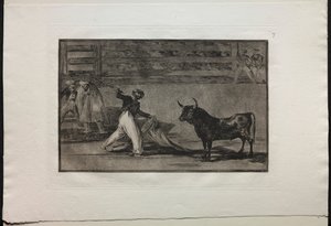 Boğa Güreşi: Zıpkınların veya Banderillaların Kökeni by Francisco de Goya