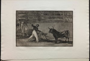 Boğa Güreşi: Zıpkınların veya Banderillaların Kökeni, 1876. by Francisco de Goya