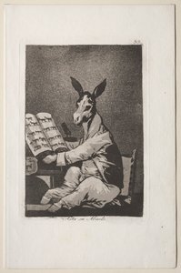 Caprichos: Dedesi de öyleydi.. by Francisco de Goya