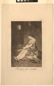 Caprichos: Çünkü Duyarlıydı.. by Francisco de Goya