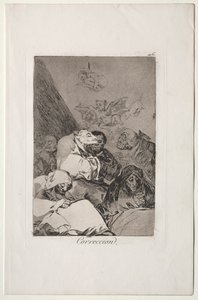 Caprichos: Düzeltme by Francisco de Goya