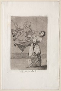 Caprichos: Aptalca Çığlık Atma by Francisco de Goya