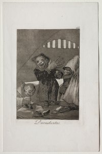 Caprichos: Hobgolinler by Francisco de Goya