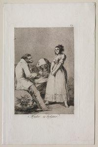 Caprichos: Tembel Olmak Daha İyidir. by Francisco de Goya
