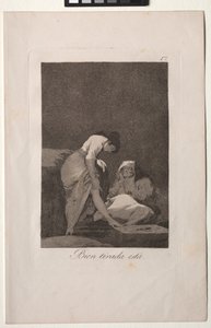 Caprichos: Güzel Esnemiş by Francisco de Goya