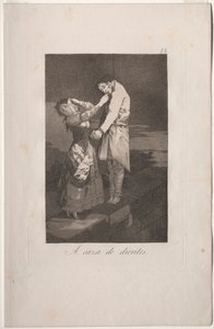 Caprichos: Diş Avı. by Francisco de Goya