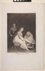 Caprichos: Onun İçin Dua Ediyor by Francisco de Goya