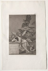 Caprichos: Aklın Uykusu Canavarlar Yaratır. by Francisco de Goya