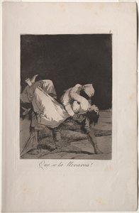 Caprichos: Onu Getirdiler! by Francisco de Goya