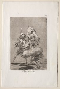 Caprichos: Birinin Bir Başkasına Ne Yaptığı. by Francisco de Goya