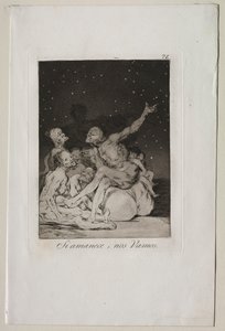 Caprichos: Gün Olduğunda Uzaklaşacağız. by Francisco de Goya
