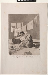 Caprichos: Evet Potu O Kırdı. by Francisco de Goya