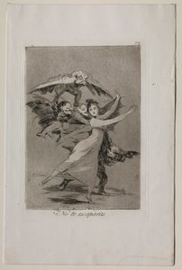 Caprichos: Kaçmayacaksın. by Francisco de Goya