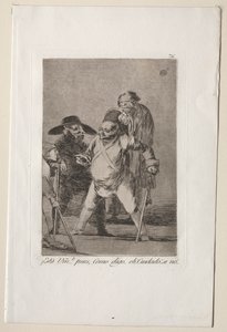 Caprichos: Anlıyor musun?...Eh, dediğim gibi...eh! Dikkat! Aksi durumda... by Francisco de Goya