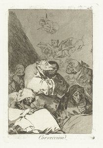 doğru Düzeltme (nesne üzerindeki başlık) Los Caprichos (dizi adı) by Francisco de Goya