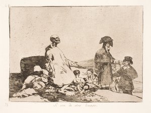 Onlar farklı bir Irktandır (61) by Francisco de Goya