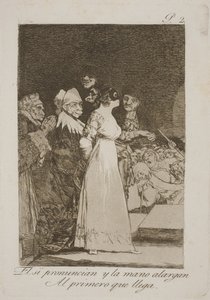Evet derler ve ilk en iyiyle evlenirler by Francisco de Goya