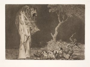 Aptalca korku (Korkudan prestijinizi kaybetmeyin) by Francisco de Goya