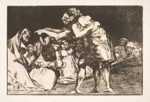 Aptal evlilik (Evlenmek isteyen bunu anlatma fırsatını asla kaçırmaz) by Francisco de Goya