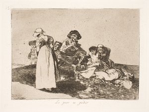 En kötüsü de yalvarmak zorunda olman (55) by Francisco de Goya