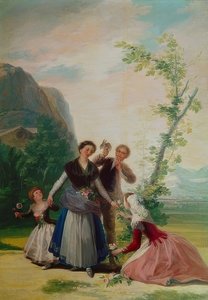 Çiçekçi kız ya da bahar. 1786 by Francisco de Goya
