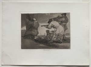 Savaşın Felaketleri: Barbarlar! by Francisco de Goya