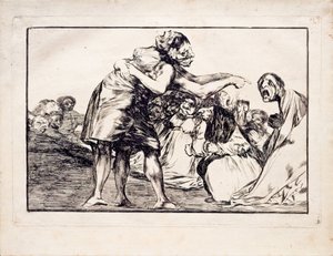 Los Disparates Follies serisinden Düzensiz Folly, 1815-1819 by Francisco de Goya