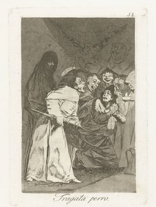 yutmak, köpek tragala perro Los Caprichos (dizi adı) by Francisco de Goya