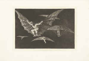 Uçmanın bir yolu mono de volar Los Disparates (Çılgınlıklar) (dizi adı) Los Proverbios (Atasözleri) (dizi başlığı) by Francisco de Goya