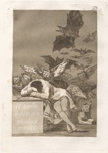 Aklın Uykusu Canavarlar Yaratır by Francisco de Goya