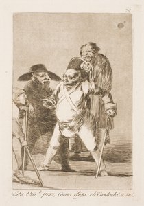 Oradalar mı? Ben de dedim ki... uh dikkat et! Veya... by Francisco de Goya
