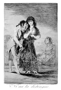 Bu şekilde bile onu çıkaramaz, 1799 by Francisco de Goya