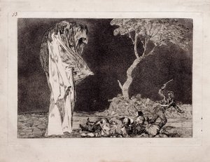 Los Disparates Follies dizisinden Korkunç Delilik, 1815-1819 by Francisco de Goya