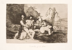 Onu ve ardından bir sonrakine (20) bağlayın by Francisco de Goya
