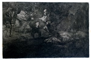 Cenaze Bilmecesi, 1819-1823 by Francisco de Goya