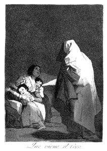 İşte öcü geliyor, 1799 by Francisco de Goya