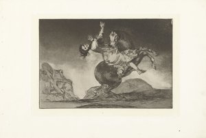 kaçıran at El caballo yırtıcı kuşu Los Disparates (Çılgınlıklar) (dizi adı) Los Proverbios (Atasözleri) (dizi başlığı) by Francisco de Goya