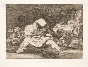 Ne delilik! (68) by Francisco de Goya