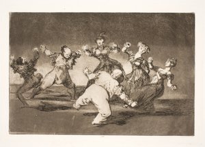 Marion dans etmek istiyorsa sonuçlarına kendisi katlanmak zorunda. by Francisco de Goya