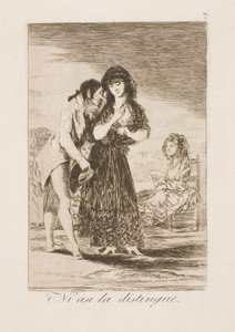 Bu şekilde bile onu tanımıyor by Francisco de Goya