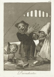 Kobolds Elfler Los Caprichos (dizi başlığı) by Francisco de Goya