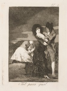 Bir karga bir eş arayacak by Francisco de Goya