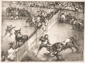 "La Division de la Place" [Bölünmüş arenada boğa güreşi] by Francisco de Goya