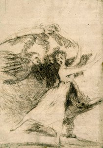 "Los Caprichos": Kaçmayacaksın (No te escaparàs) by Francisco de Goya