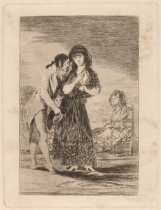 Ni asi la distingue (Böyle Olsa Bile Onu Çıkaramaz) by Francisco de Goya