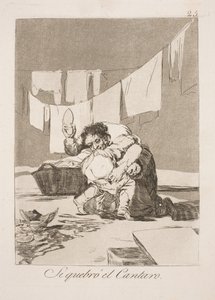 Kavanozu kırdıktan sonra by Francisco de Goya