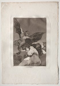 Ochenta Caprichos: Masal Taşıyıcılar-Rüzgar Patlamaları by Francisco de Goya